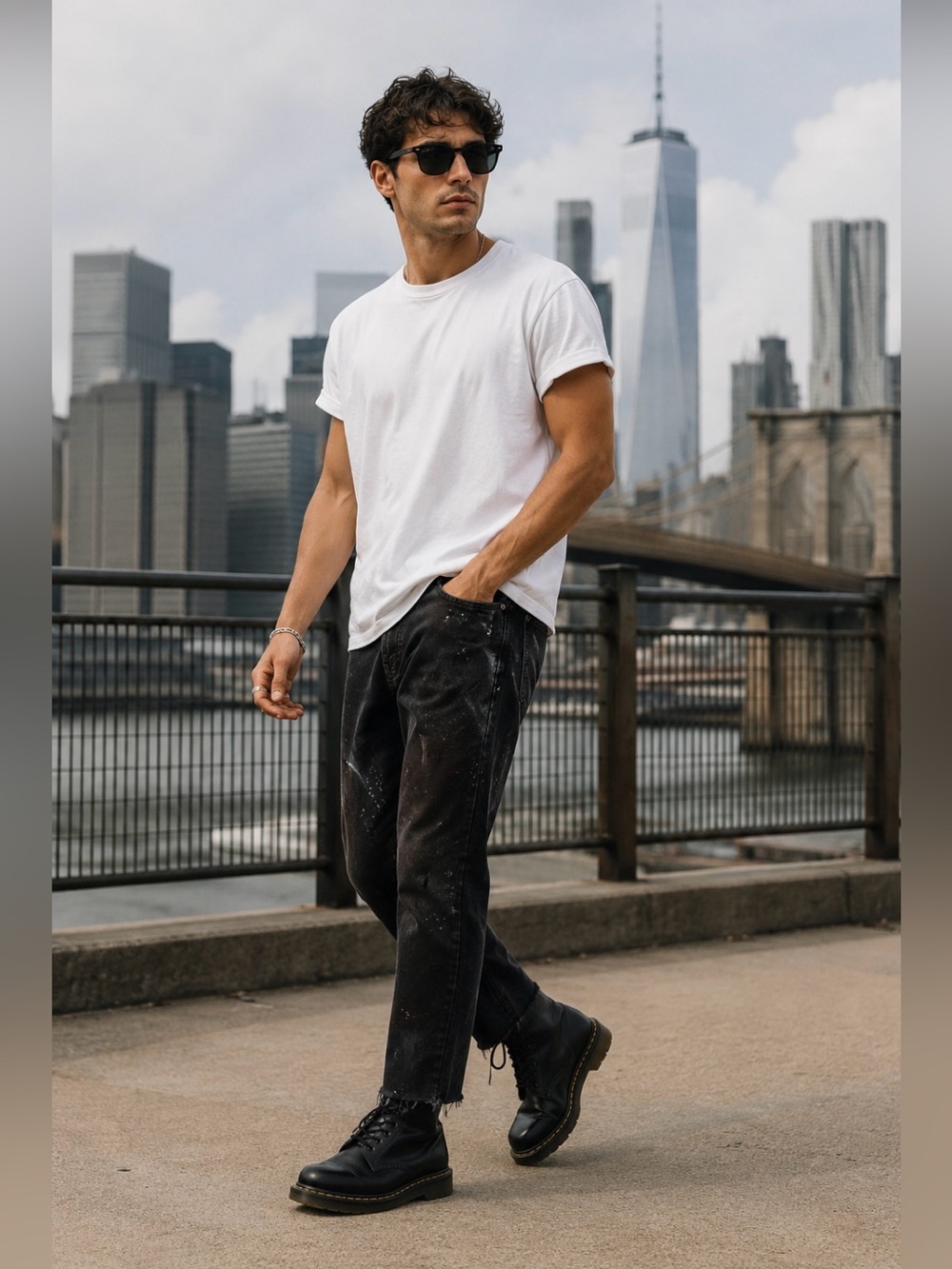 Streetwear/Thrashed/Grunge/Paint Splatter/Destroye Jeans
